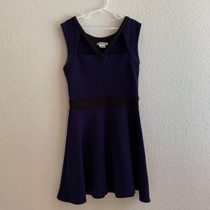 Sally Miller Navy Blue and Black Dress